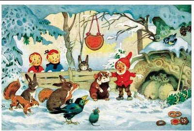 Little German Advent Calendar Card