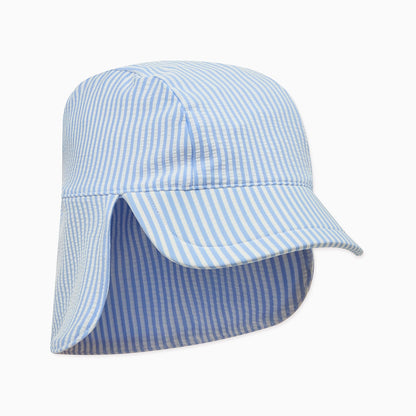 Cloud Stripe Seersucker Sunsafe Swim Hat