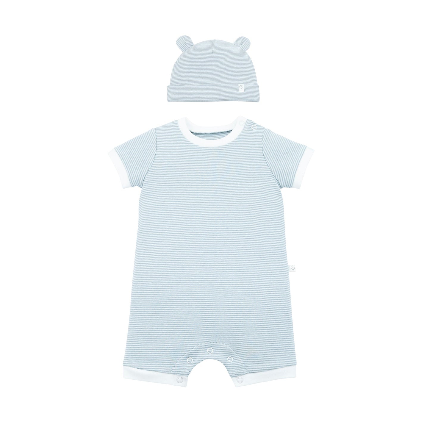 Baby Bear Hat & Summer Sleepsuit Set